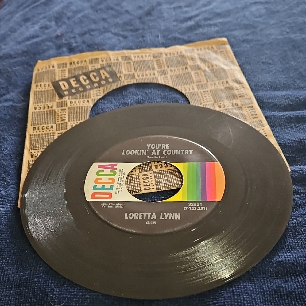 Vintagw Decca Vinyl Record - Loretta Lynn